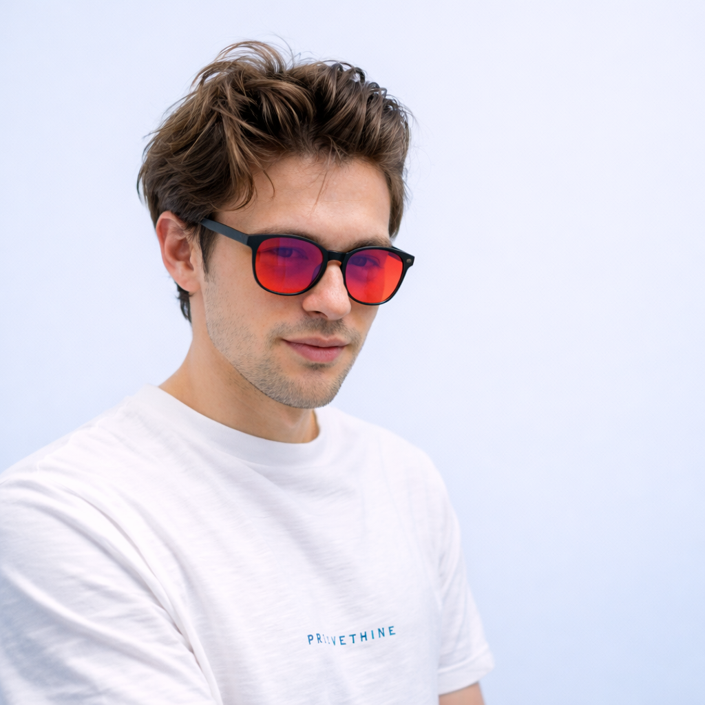 Blåtlys blokerende briller