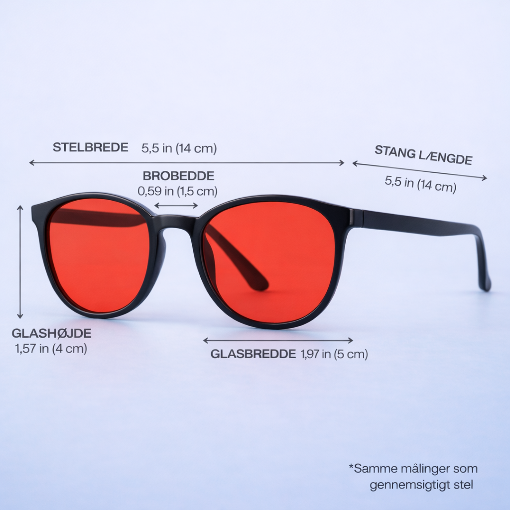 Blåtlys blokerende briller